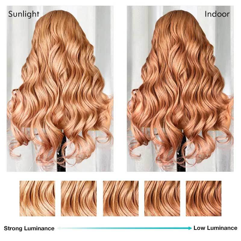 Body Wave Light Flaxen Brown Wig – 13x4 Lace Front, Glueless Human Hair, 250% Density for Women - Majesty Wig