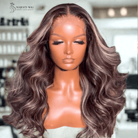 13x4 Transparent HD Lace Ash Blonde Highlight Wig - Majesty Wig - Majesty Wig