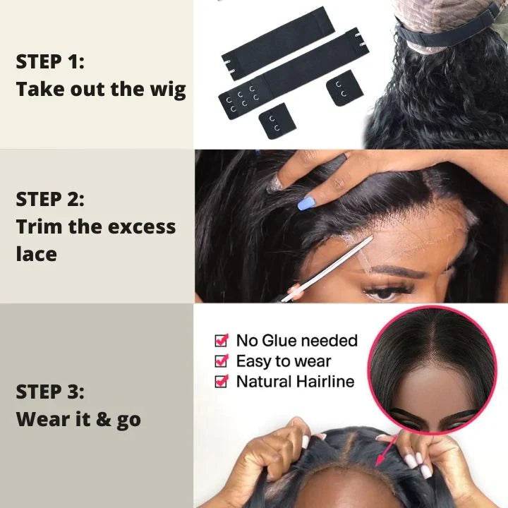Honey Blonde Body Wave Wig – Lace Front Human Hair with Curtain Bangs & Brown Highlights - Majesty Wig