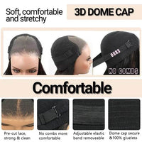 Layered Body Wave Wig – Glueless Human Hair with Pre-Cut Lace & Curtain Bangs - Majesty Wig