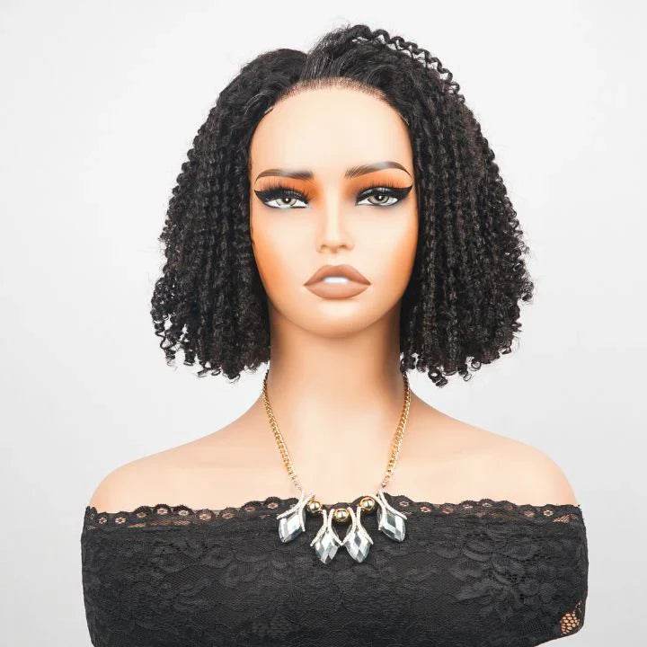 Luxury Curly Bob Wig – 13x4 Lace Front Human Hair Wig - Majesty Wig