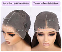 Reddish Brown Glueless Wig – 13x4 Lace Frontal & 8x5 Closure Human Hair Wig | Put On & Go Ready-to-Wear