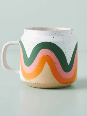 Pottery Rainbow Mug